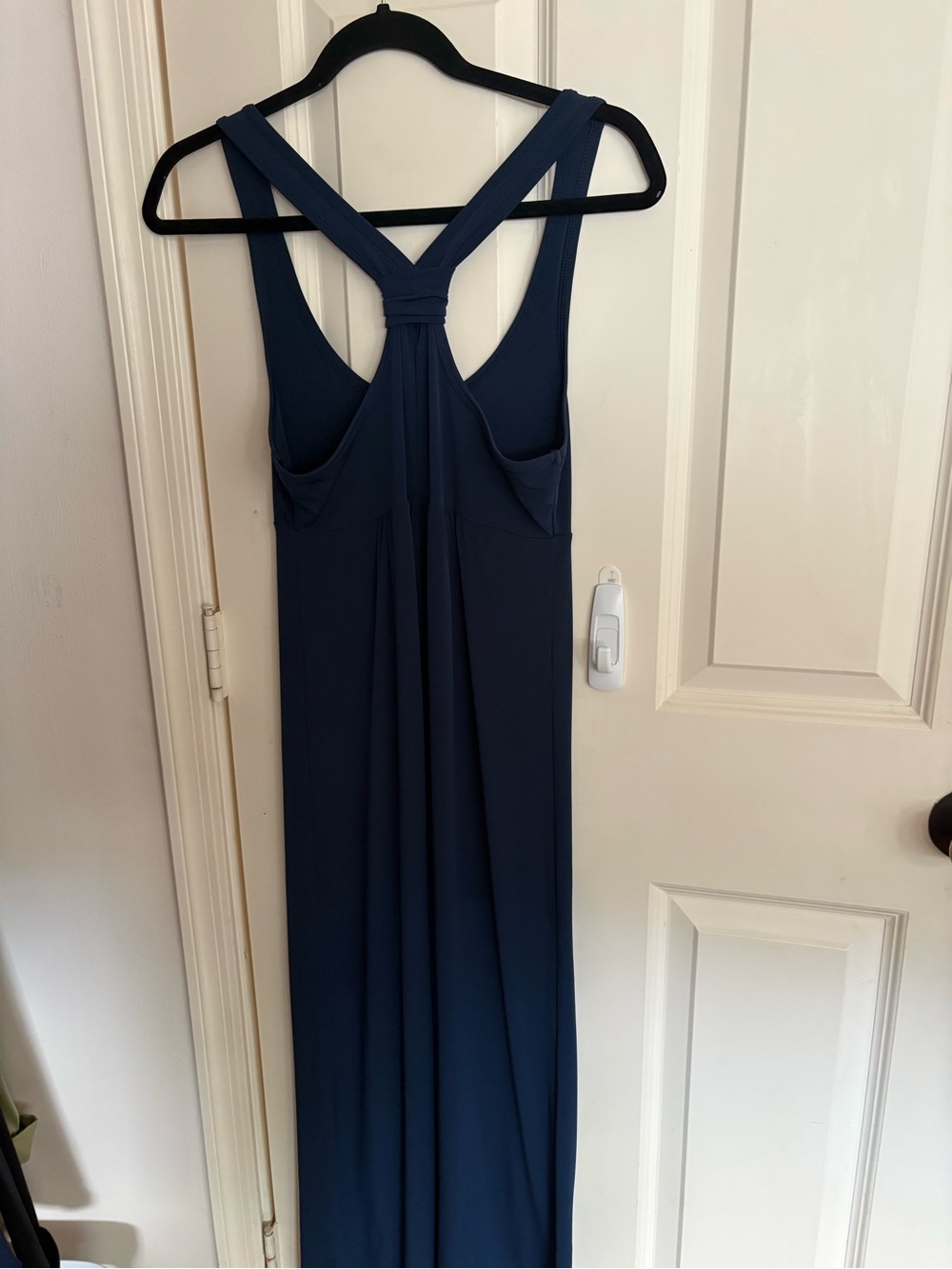 Banana Republic Navy Twist-Back Maxi Dress